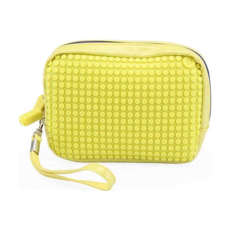 Žlutá kosmetická taška Pixelbags Canvas Handbag