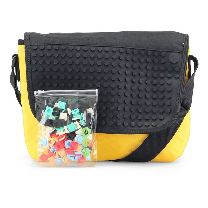 Žluto-černá taška přes rameno Pixelbags Young Style