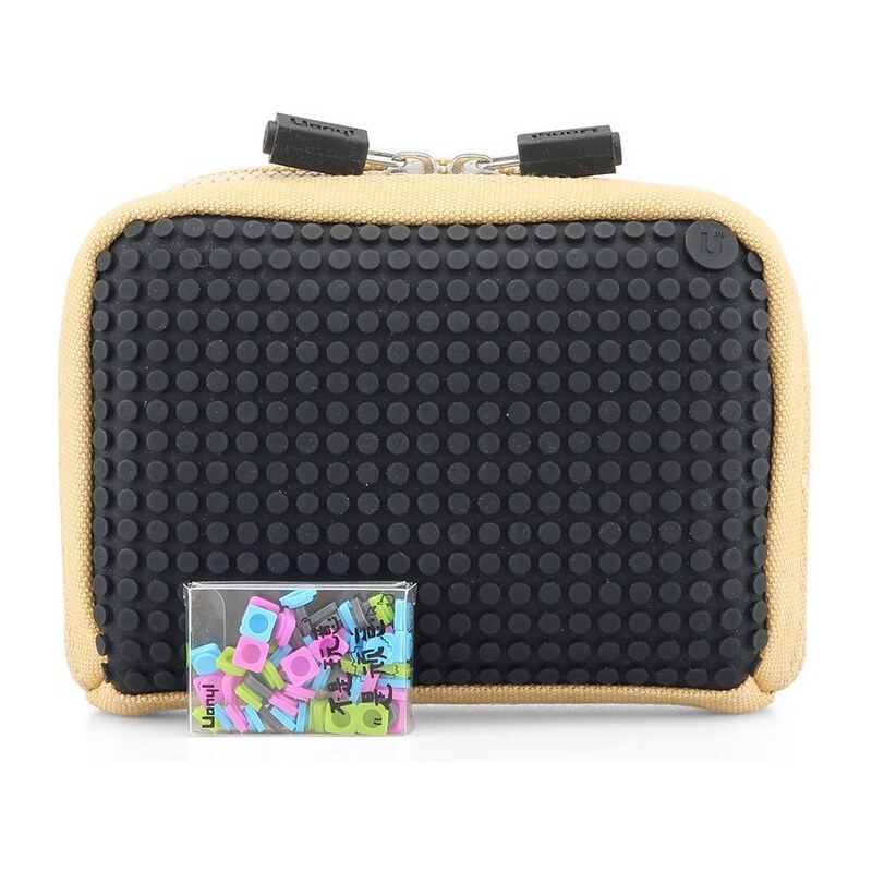 Béžovo-černá kosmetická taška Pixelbags Canvas Handbag