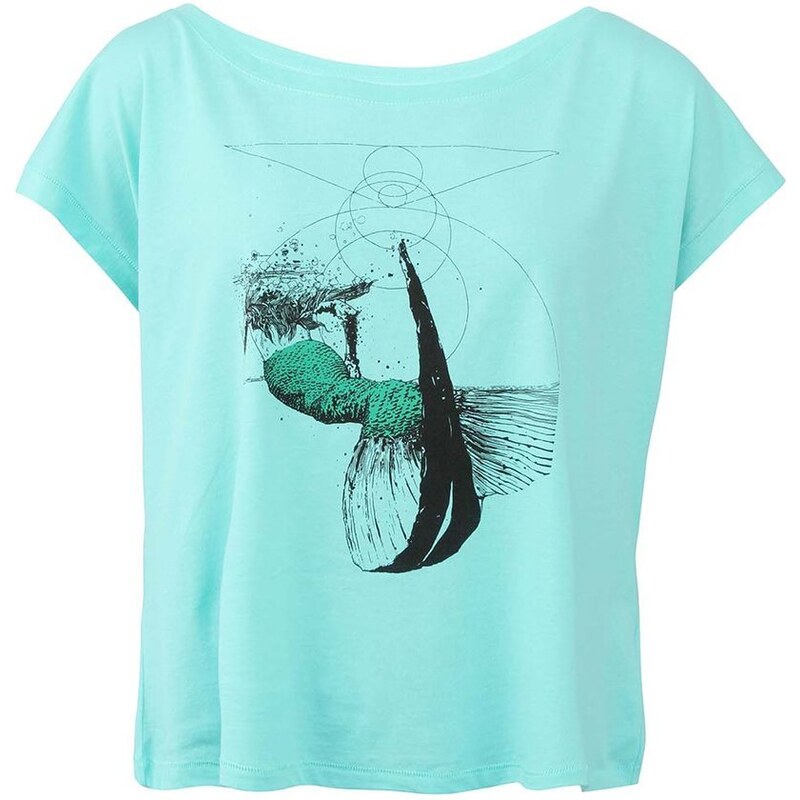 Mentolové dámské tričko ZOOT Lokál Mermaid Mono