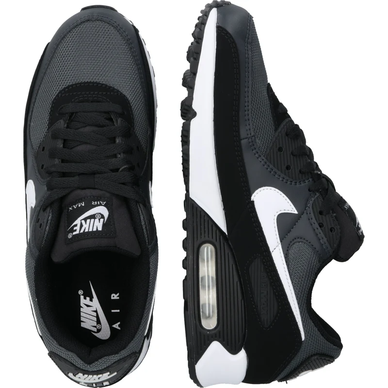 Nike Sportswear Tenisky 'AIR MAX 90' šedá / černá / bílá - GLAMI.cz