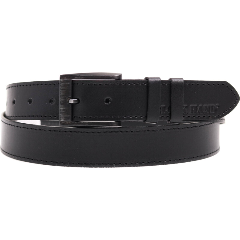 Dámský kožený opasek Black Hand 126-98 černý 49547059