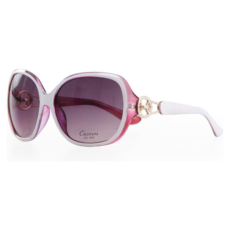 Fialovo-bílé dámské glamour brýle Gionni