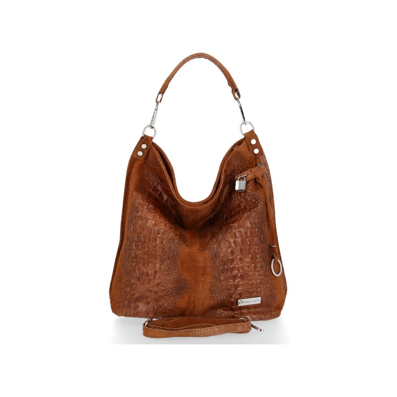 Kožené kabelka shopper bag Vittoria Gotti zrzavá V898 102825566