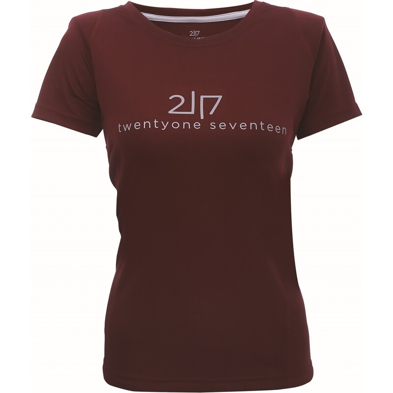 2117 TUN - dámské funkční triko s kr.rukávem - Wine Red