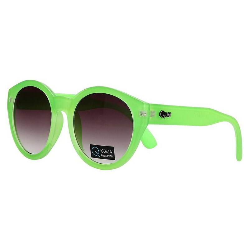Extravagantní brýle Quay v neonově zelené