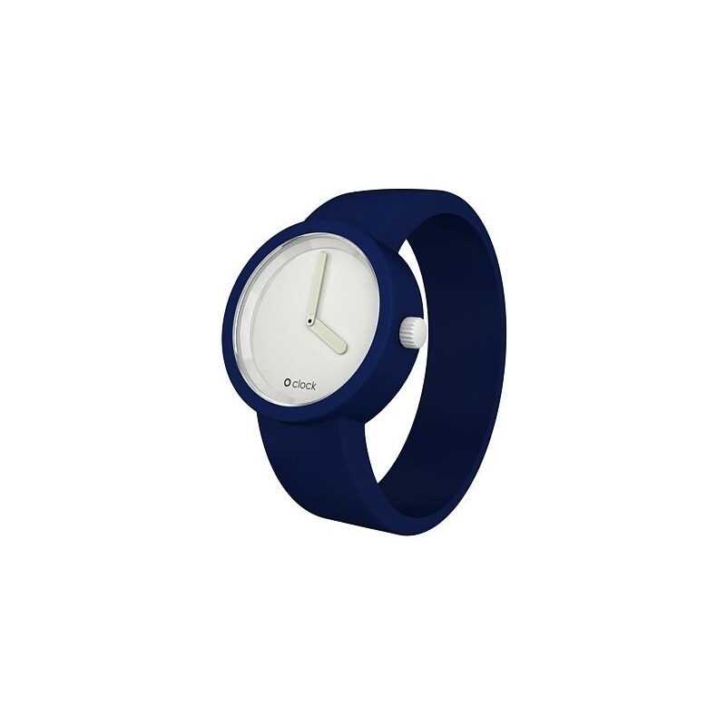 Tmavě modrý silikonový pásek na hodinky O clock