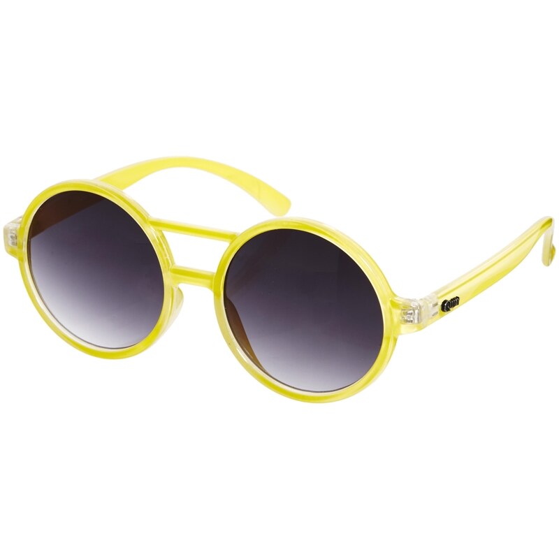 Quay Yellow Round Sunglasses