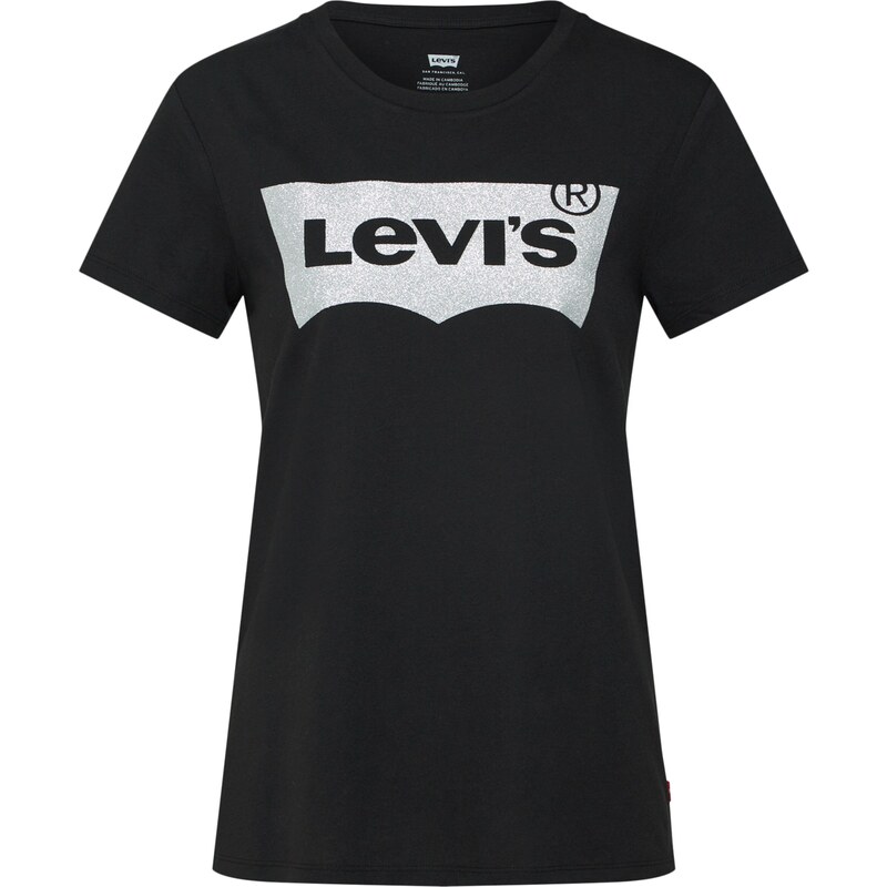 LEVIS Tričko The Perfect černá / stříbrná 31323584