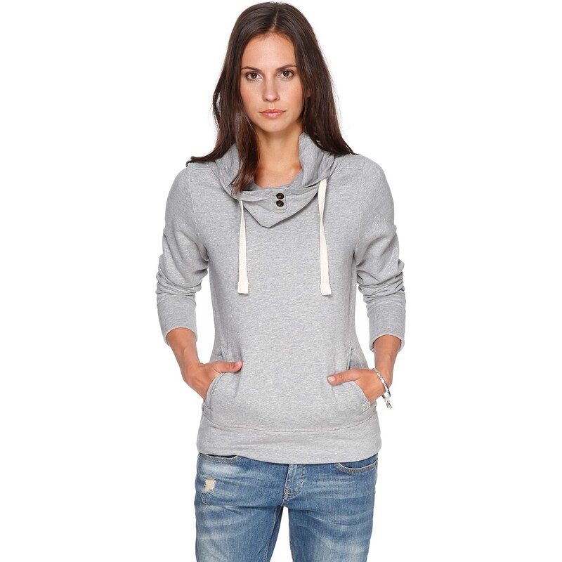 s.Oliver Sweatshirt with a wide roll neck collar