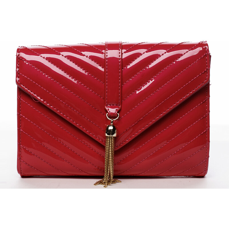 Moderní menší koženková kabelka Ilijanas, fuchsia 49704734