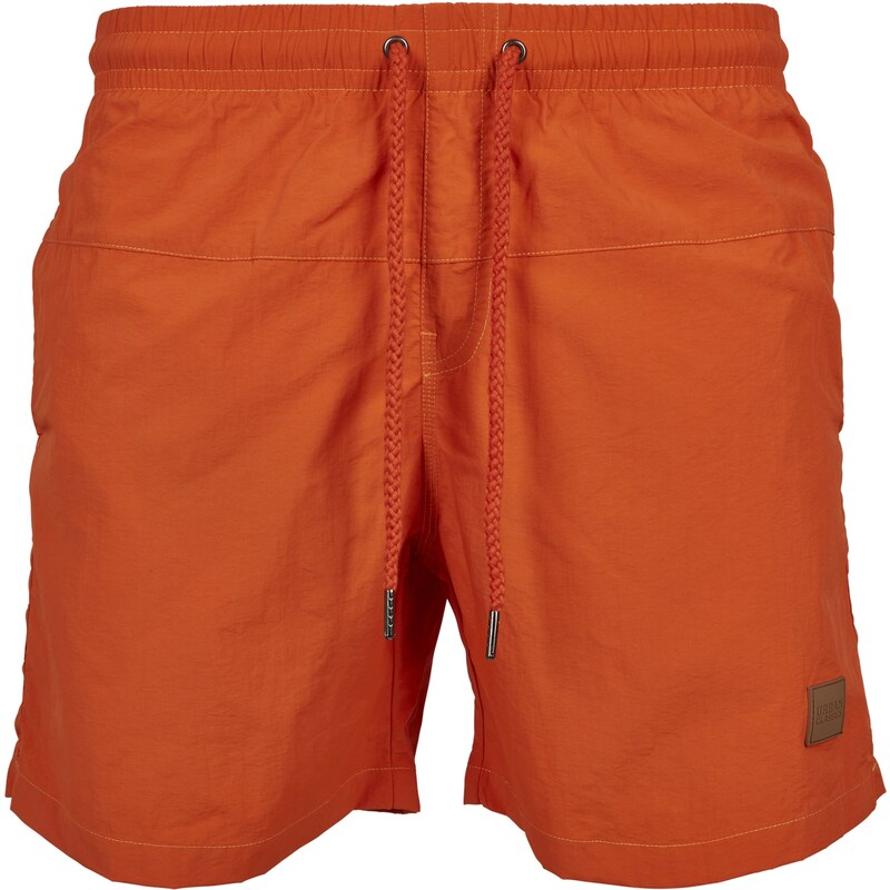 Urban Classics Plavecké šortky tmavě oranžová