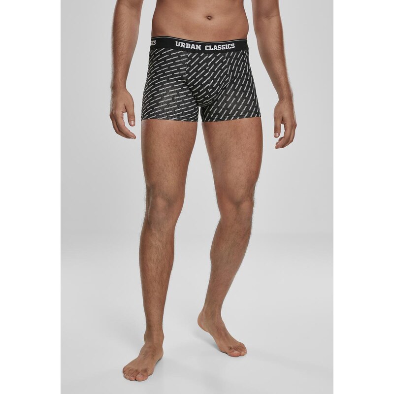 UC Men Boxerky 3-balení se značkou AOP/black/charcoal