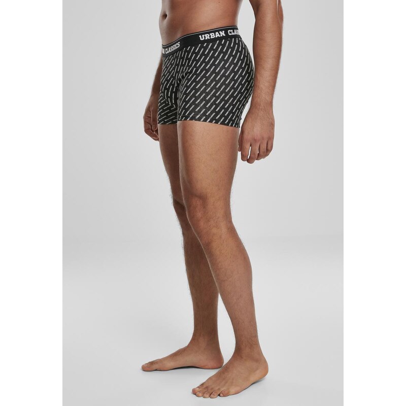 UC Men Boxerky 3-balení se značkou AOP/black/charcoal