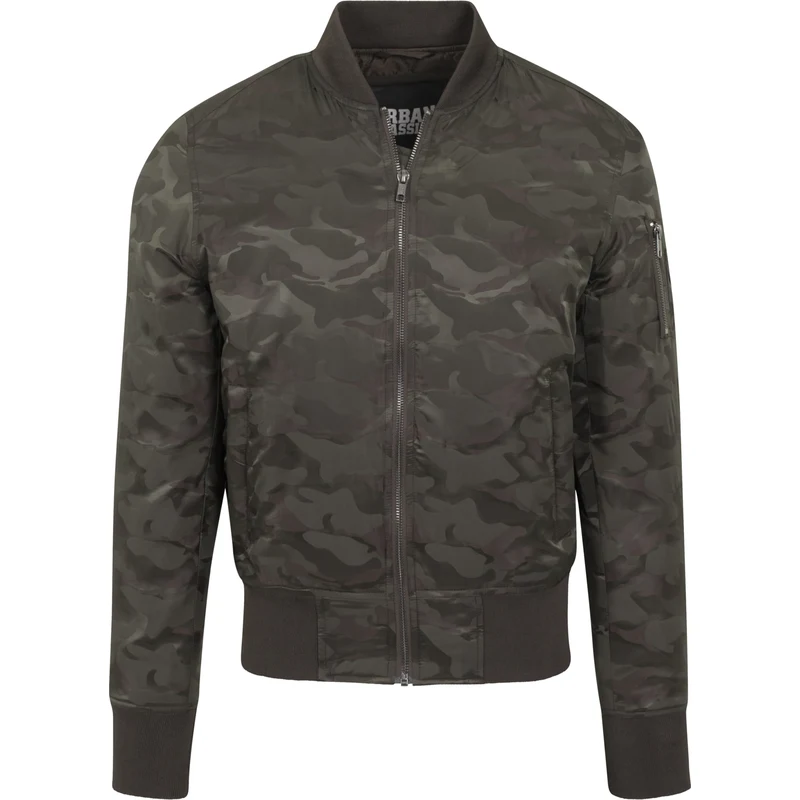Urban Classics Přechodná bunda olivová / tmavě zelená