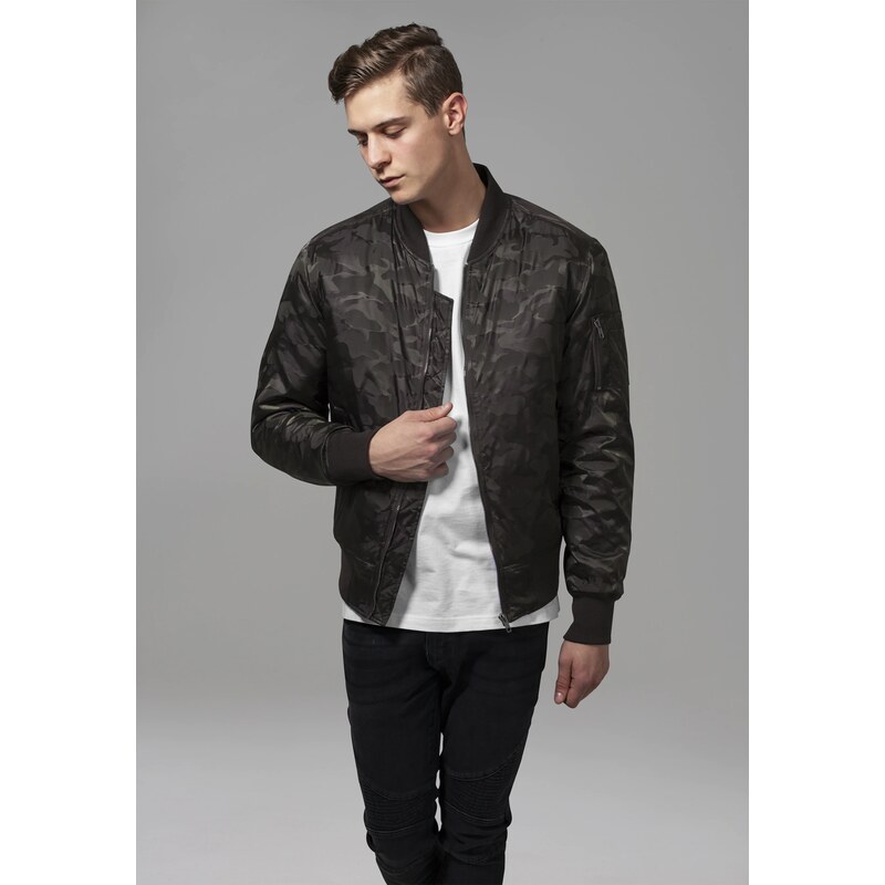 Urban Classics Přechodná bunda olivová / tmavě zelená