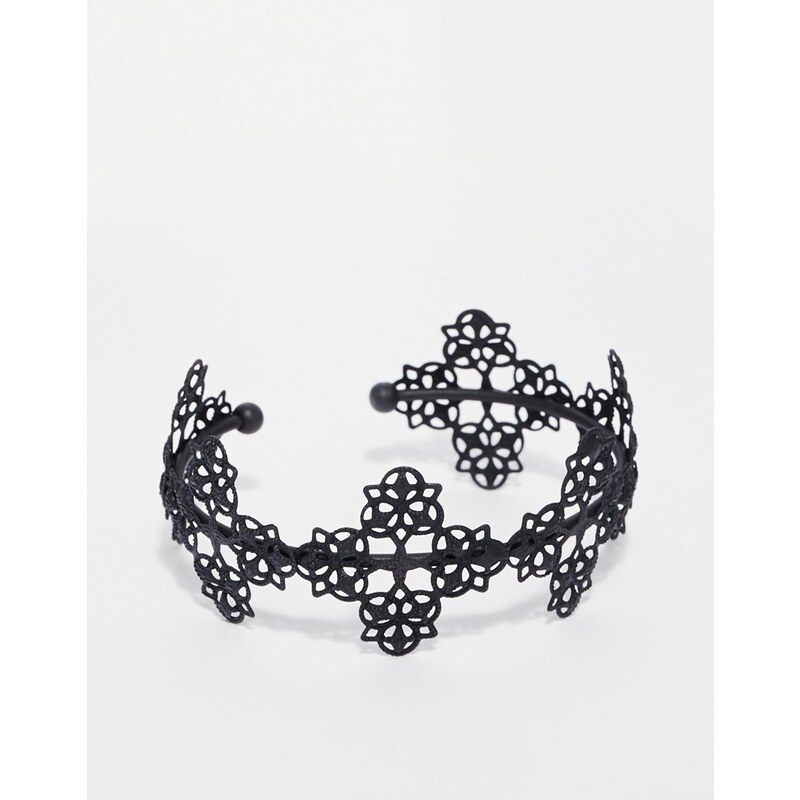 ASOS Filigree Cuff Bracelet - Black