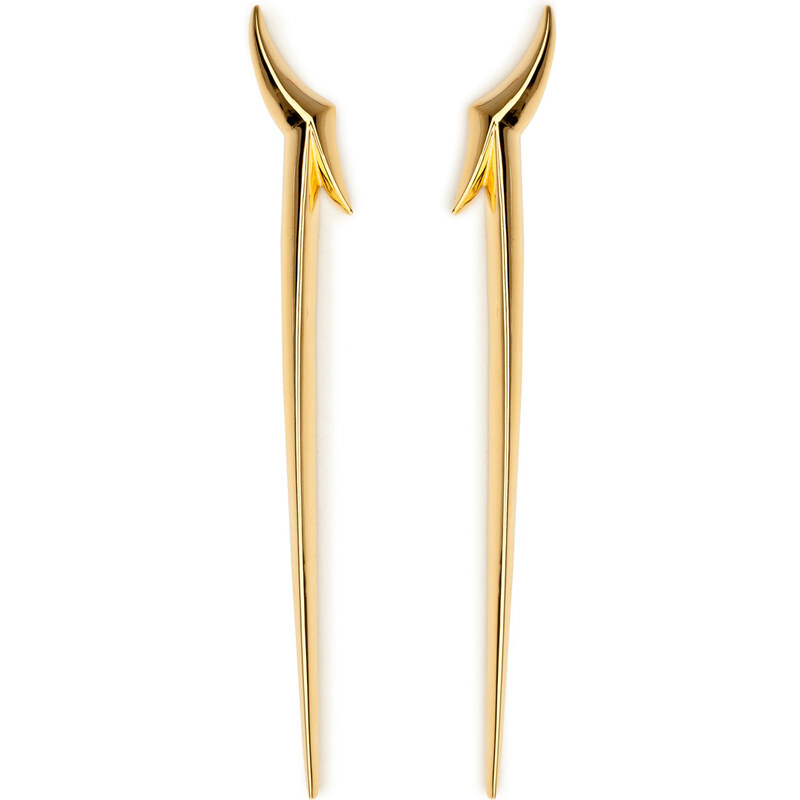 Jennifer Fisher Large Sword Talon Gold-Plated Earrings