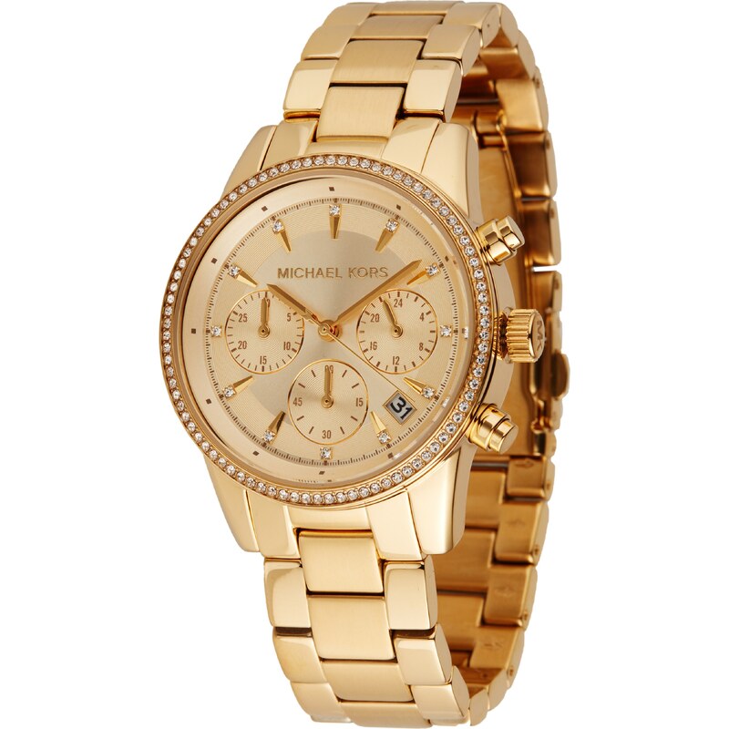 MICHAEL Michael Kors Analogové hodinky RITZ, MK6356 zlatá