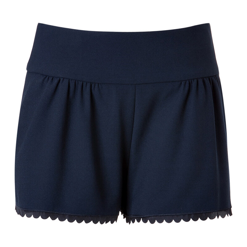 RED Valentino Shorts with Scalloped Trim
