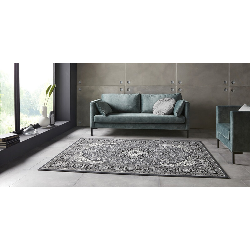 Nouristan - Hanse Home koberce Kusový koberec Mirkan 104436 Dark-grey - 160x230 cm