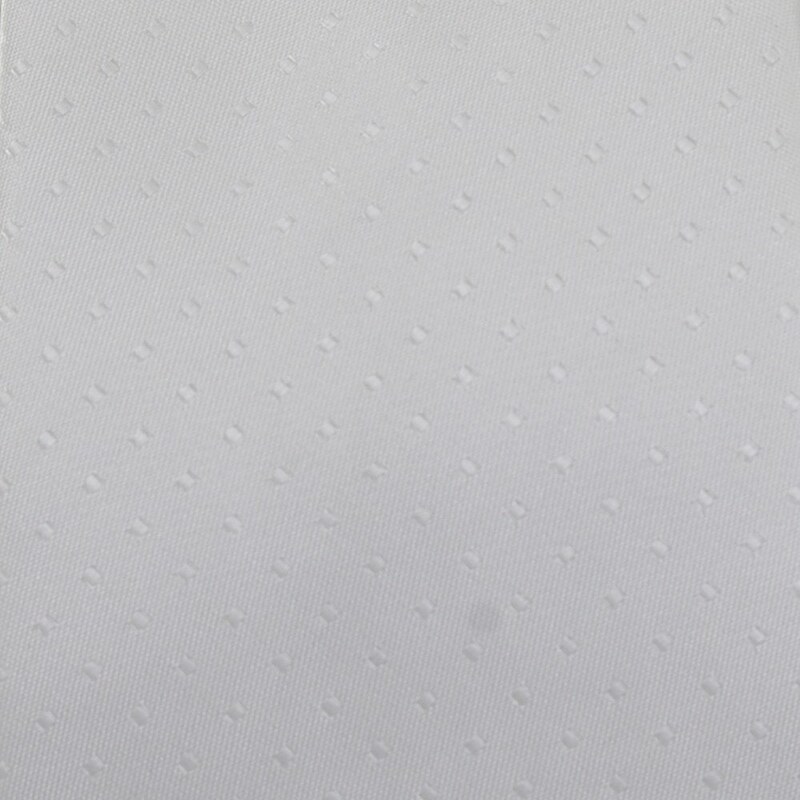Šlajfka Bílá mikrovláknová kravata s decentním vzorkem