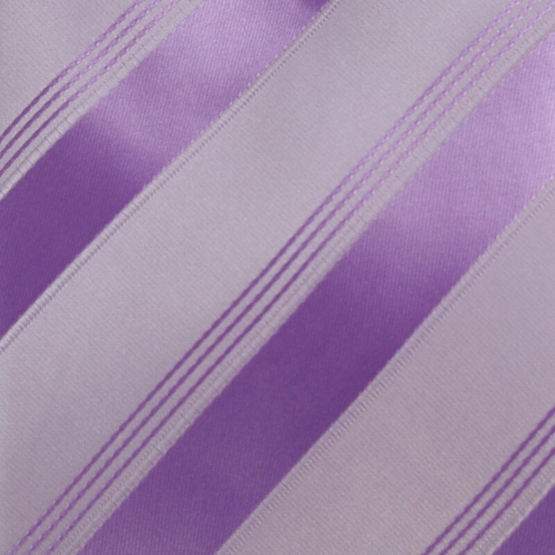 Šlajfka Fialová (šeříková) proužkovaná mikrovláknová kravata