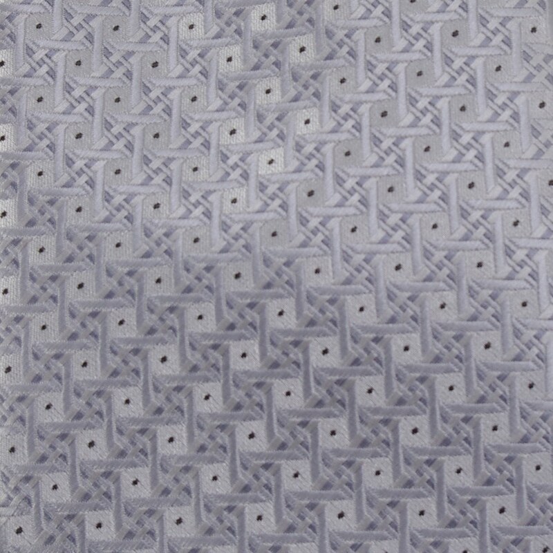 Šlajfka Stříbrná mikrovláknová kravata s atypickým vzorem