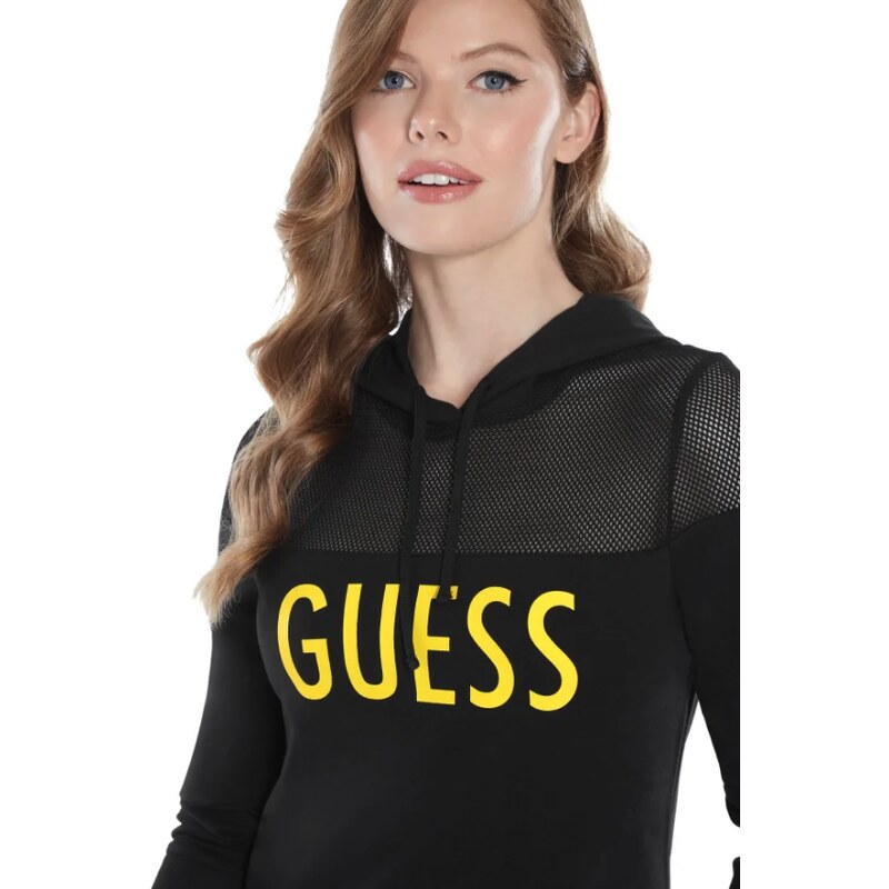 Outlet - GUESS šaty Jaxon Logo Hoodie Dress camo red, 12718-XS