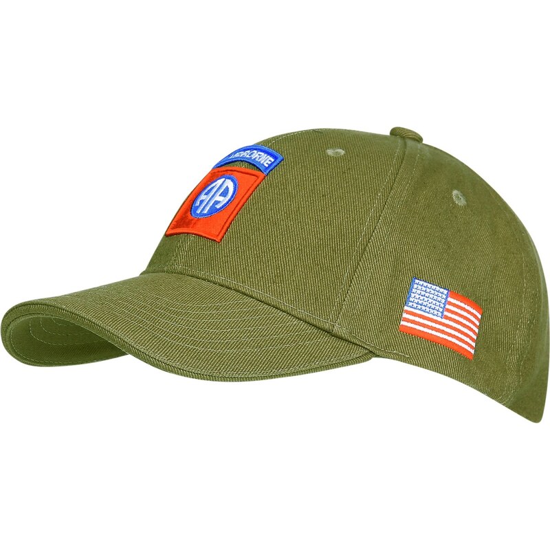 FOSTEX Kšiltovka Baseball 82nd AIRBORNE zelená
