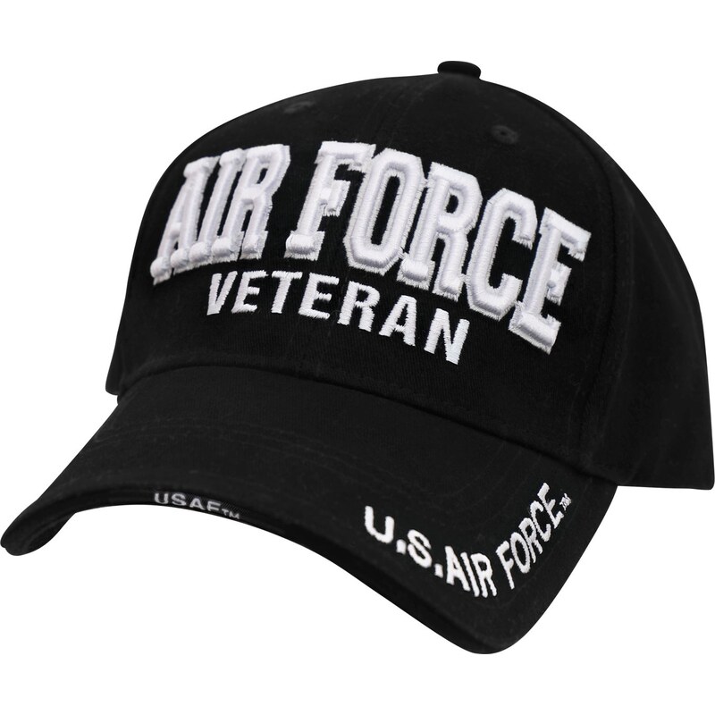 ROTHCO Kšiltovka Deluxe AIR FORCE veteran Baseball černá