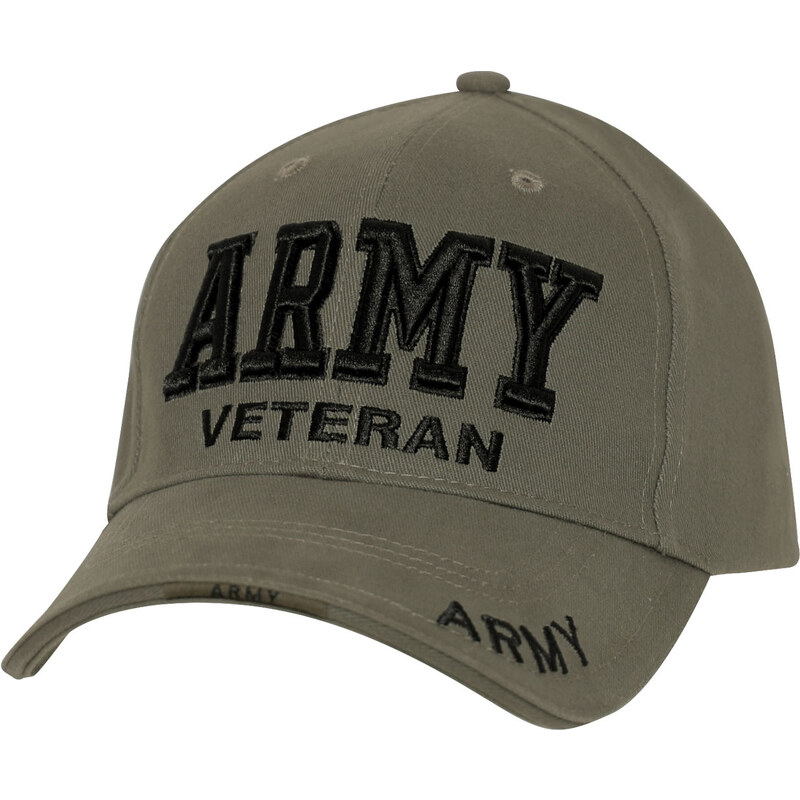 ROTHCO Kšiltovka Deluxe ARMY VETERAN Baseball zelená