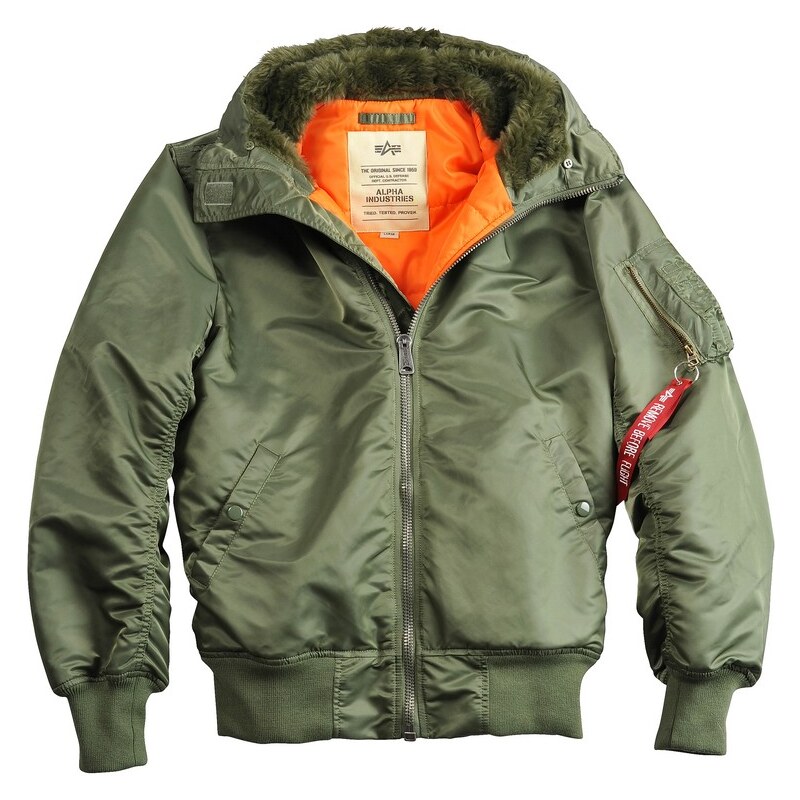 Alpha Industries Bunda MA-1 Hooded sage green 66910327