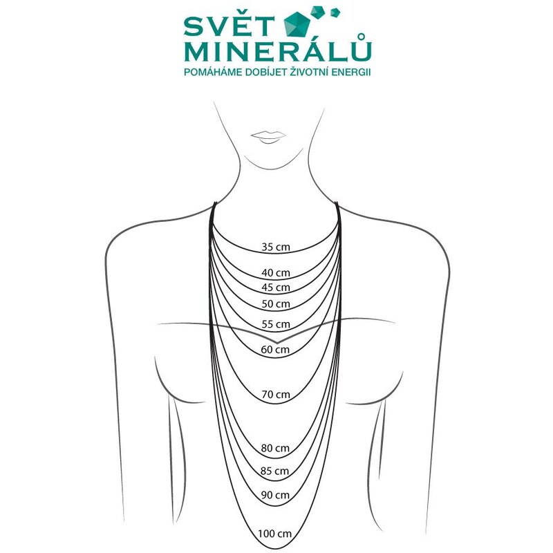 Svět minerálů Mála náhrdelník - unakit, jaspis, hematit - kulička 8 mm