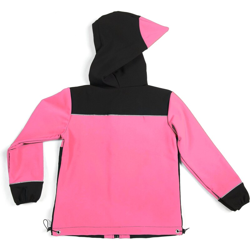 Veselá Nohavice Dětská softshellová bunda celoroční růžová outlet