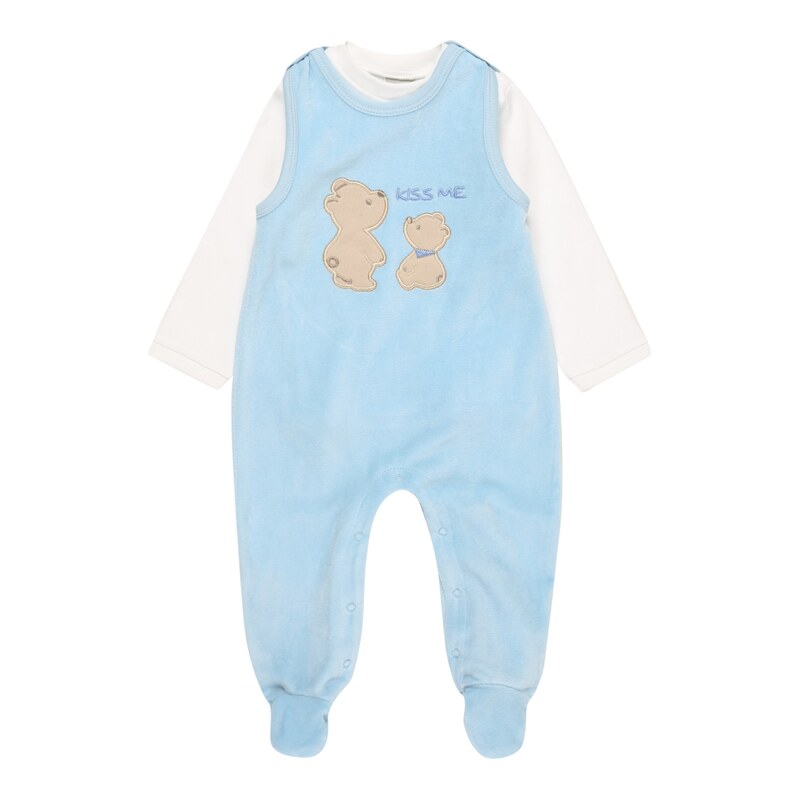 JACKY Dupačky/body BASIC LINE Newborn světlemodrá / bílá