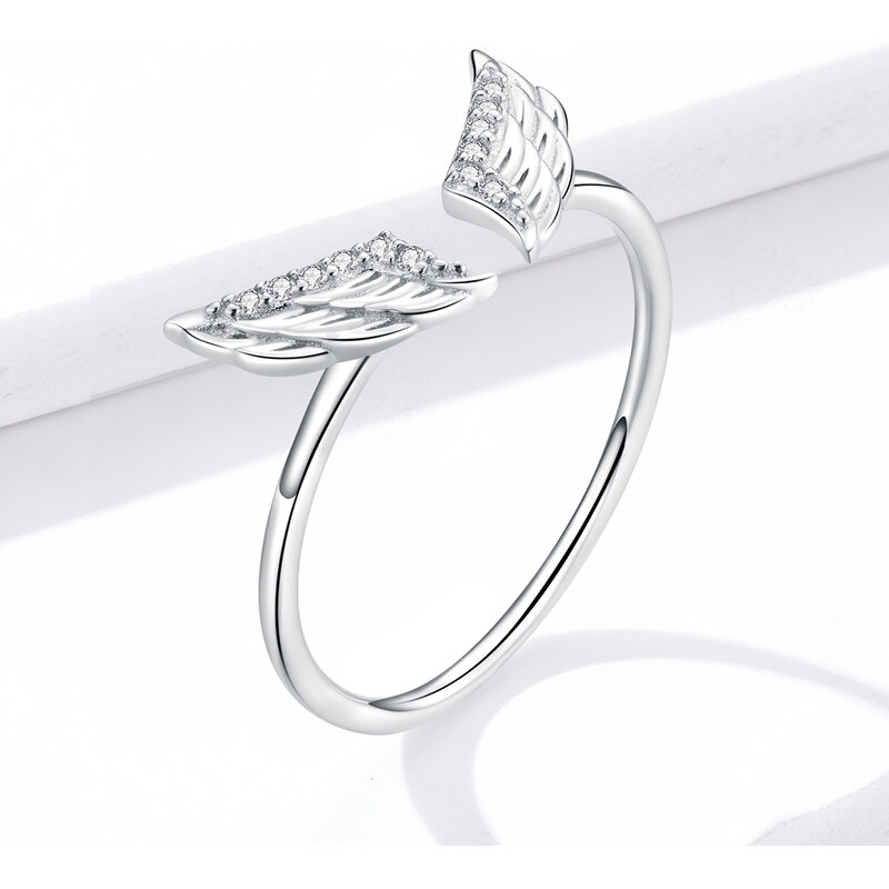 Royal Fashion nastavitelný prsten Andělská křídla BSR108