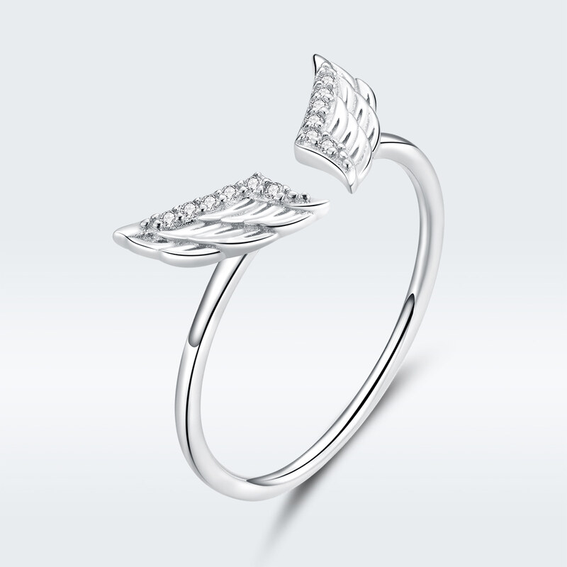 Royal Fashion nastavitelný prsten Andělská křídla BSR108