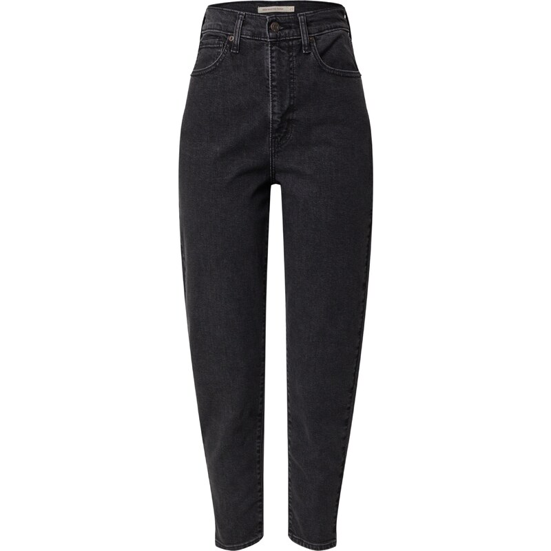 LEVIS  Džíny High Waisted Mom Jean černá džínovina