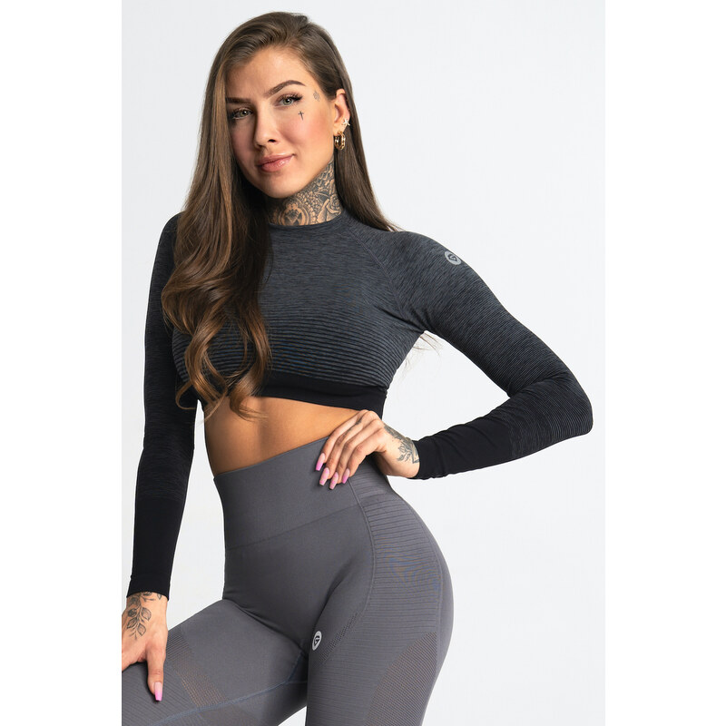 Gym Glamour Crop-Top Ombre