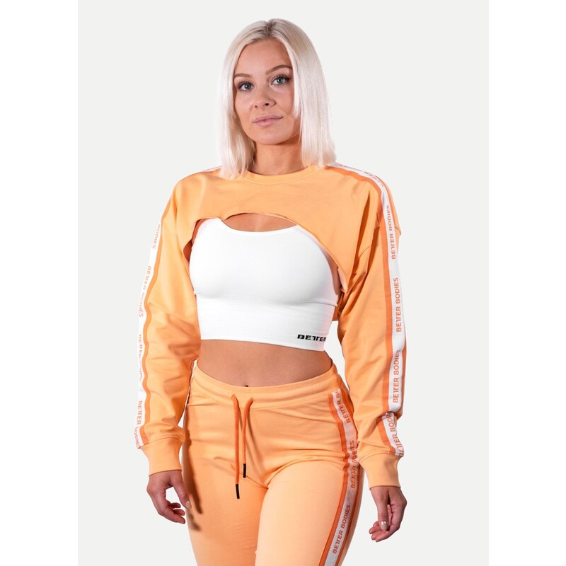 Better Bodies Crop Mikina Chrystie Light Orange