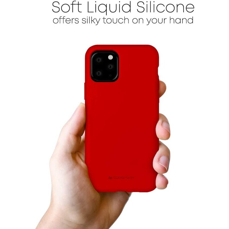 Ochranný kryt pro iPhone 11 Pro - Mercury, Silicone Red