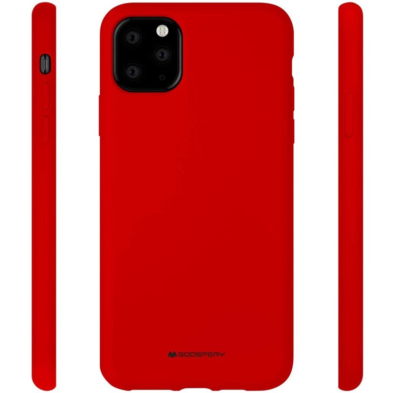 Ochranný kryt pro iPhone 11 Pro MAX - Mercury, Silicone Red