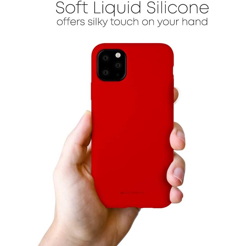 Ochranný kryt pro iPhone 11 Pro MAX - Mercury, Silicone Red