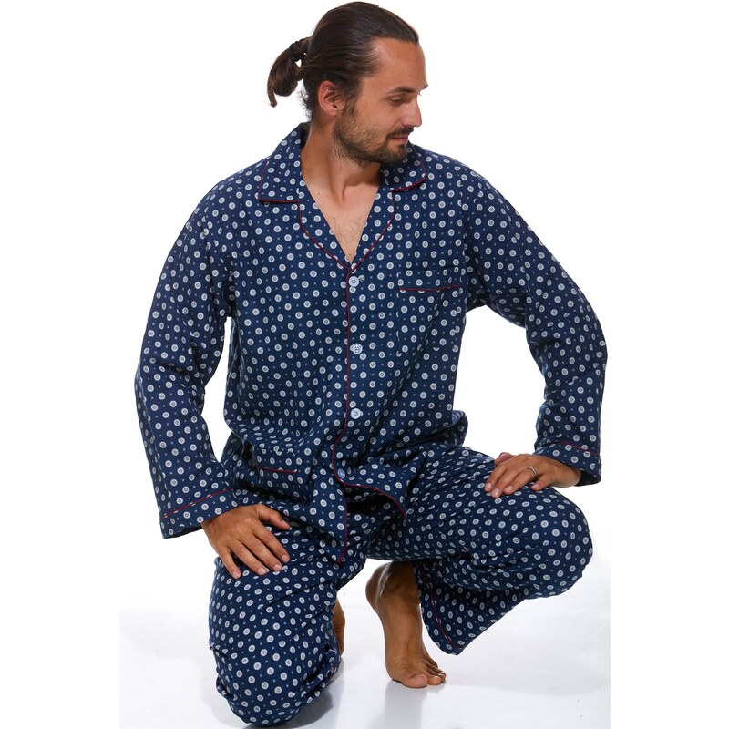 Naspani Pánské pyžamo, flanel PAPM445