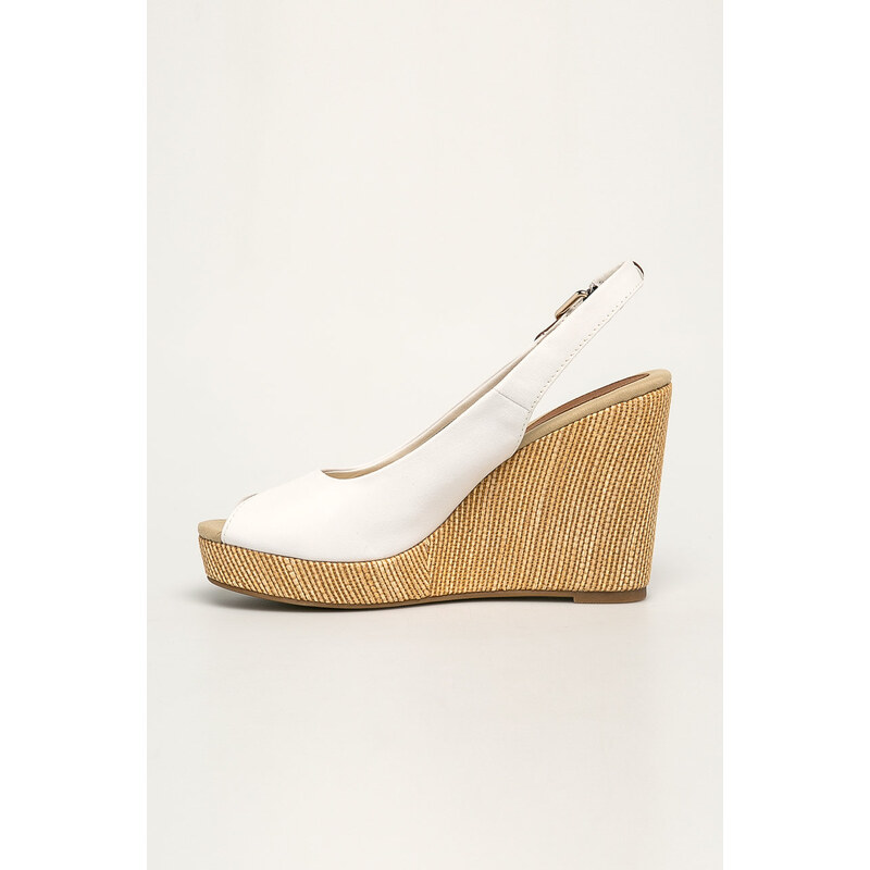 Sandály Tommy Hilfiger ICONIC ELENA SLING BACK WEDGE FW0FW04789