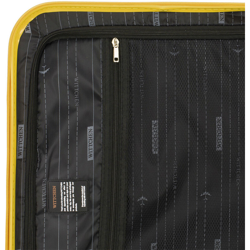 Střední zavazadlo Wittchen, žlutá, ABS