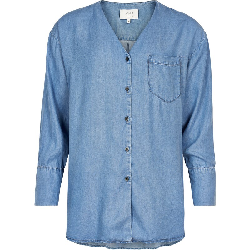 NÜmph 7320014 NUBUENA Dámská košile 3013 M.B.DENIM modrá 50414225