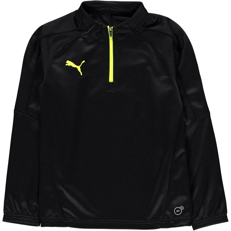 dětská mikina PUMA - BLACK/YELLOW - 158 13 let