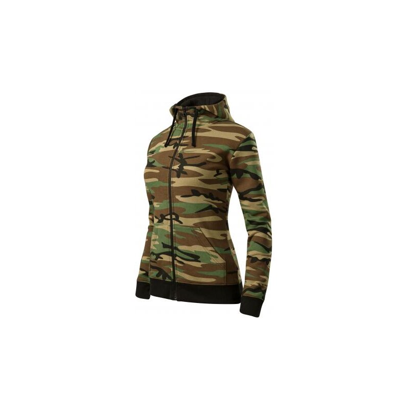 MALFINI Camo Zipper Mikina dámská